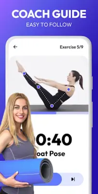 Pilates Workout at Home android App screenshot 2